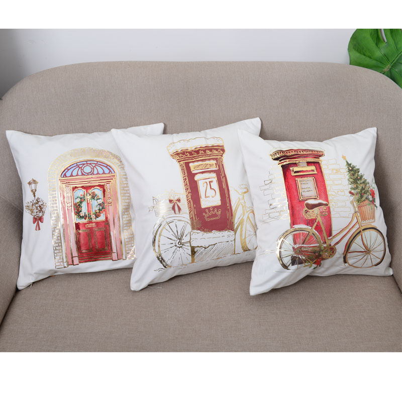 Gold Foil Printing Cushion / Pillow Cover