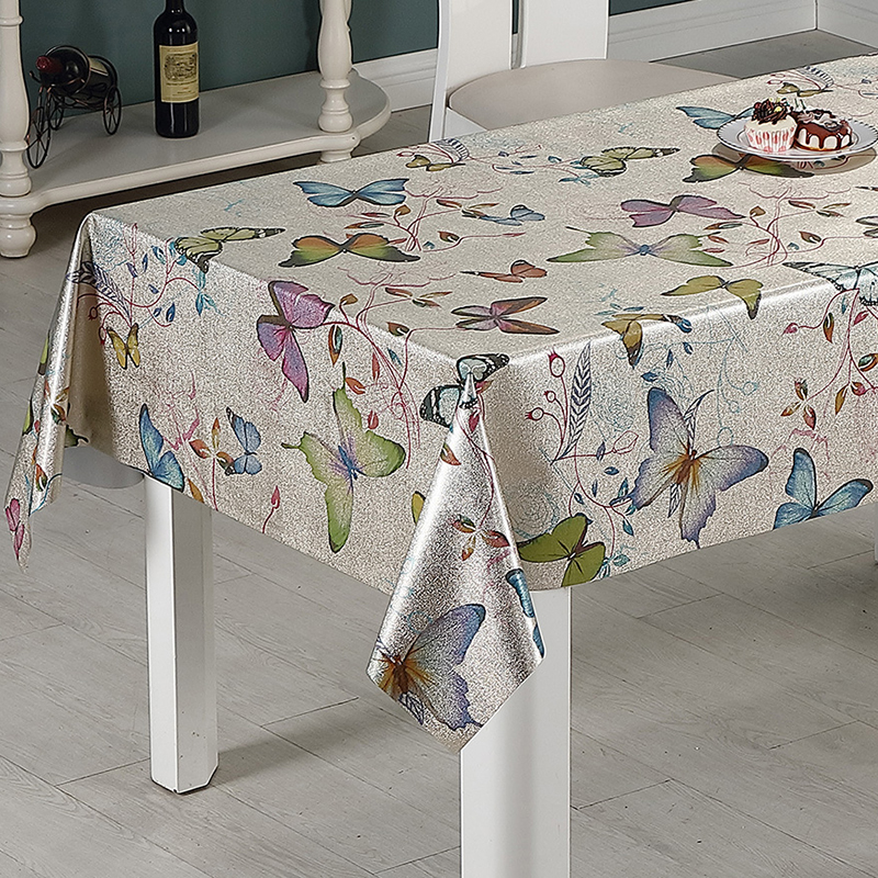 Metallic Series Table Cloth ( with polyester backing)