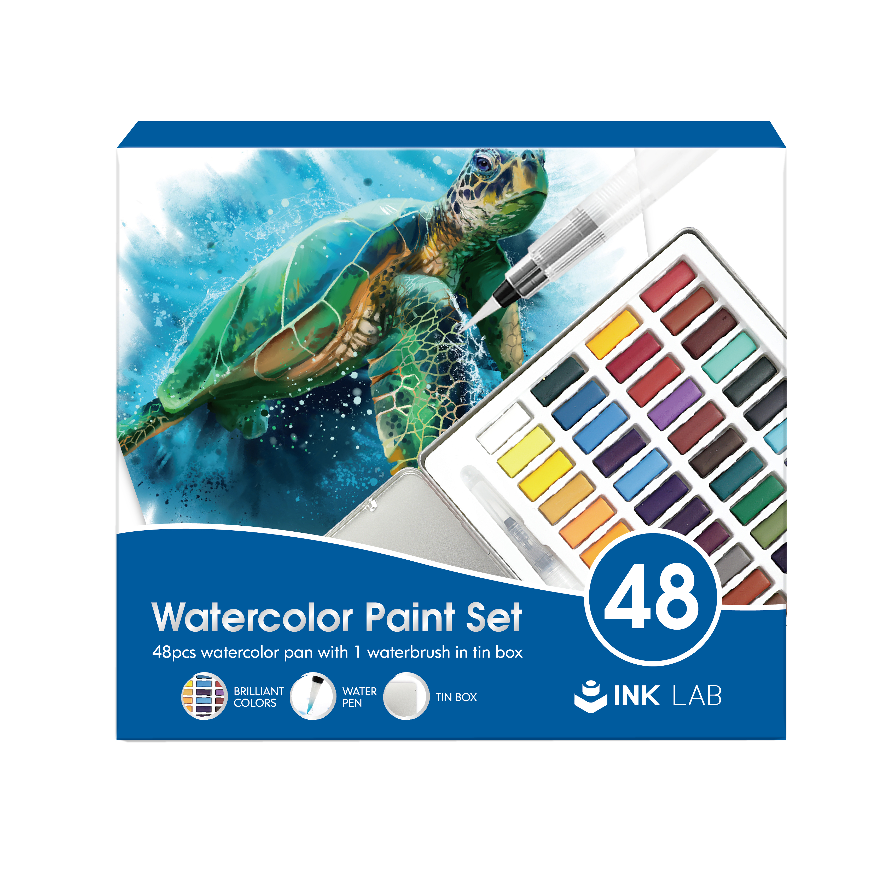 48pcs watercolor pan