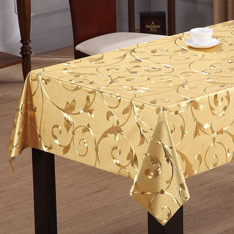 Metallic Table Cloth with backing