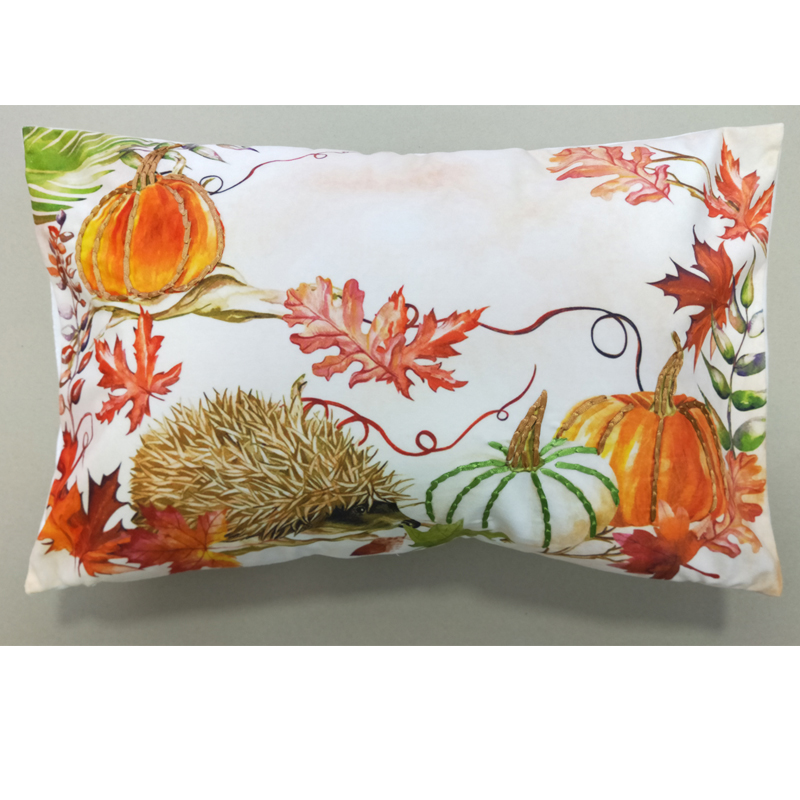 printing with ribbon embroidery cushion /pillow cover