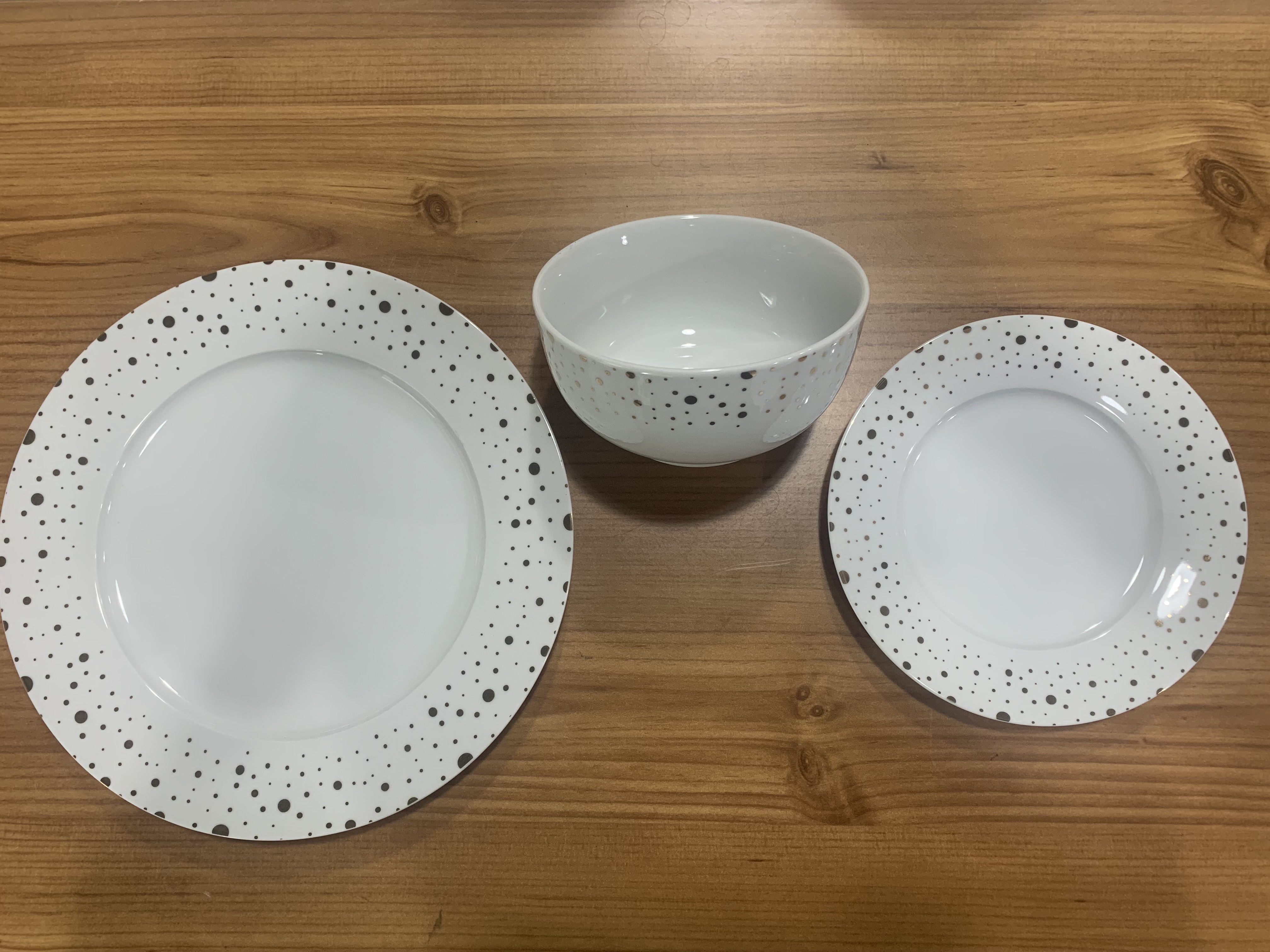 18pcs new bone china round /Coup shape dinner set