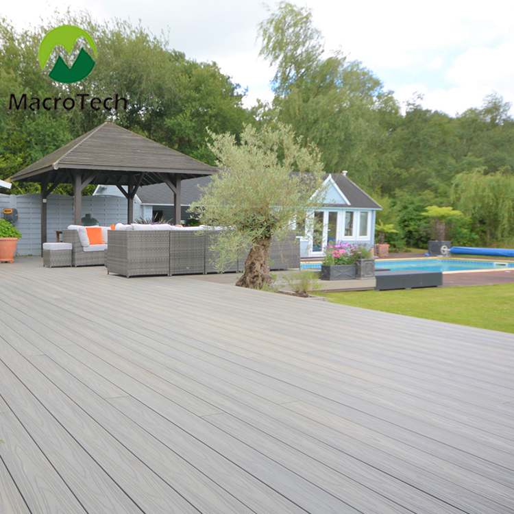 200x23mm High quality resistant plastic wood ancient wood color decorative board composite environmental protection WPC floor deck board
