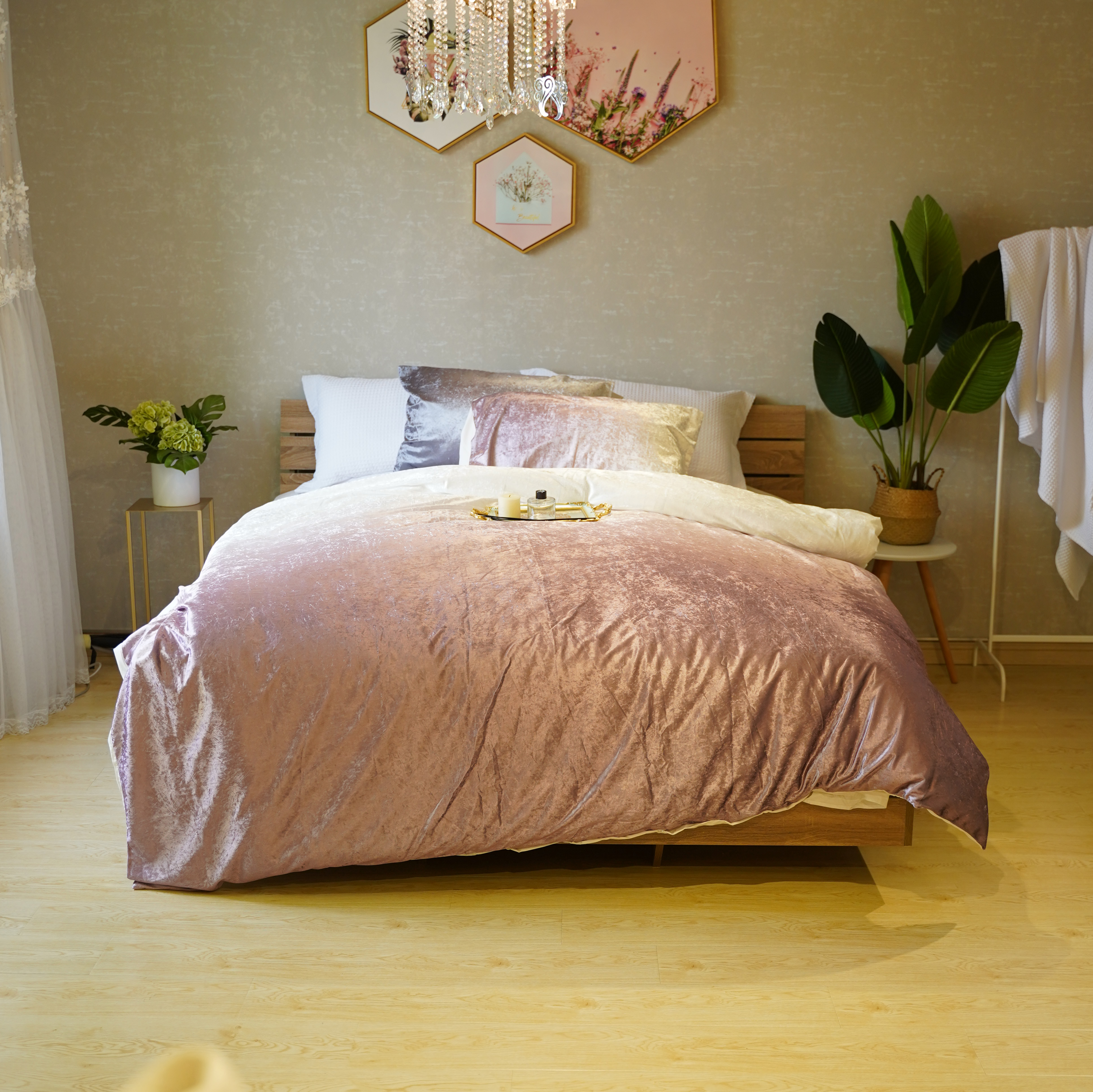 Velvet printed duvets