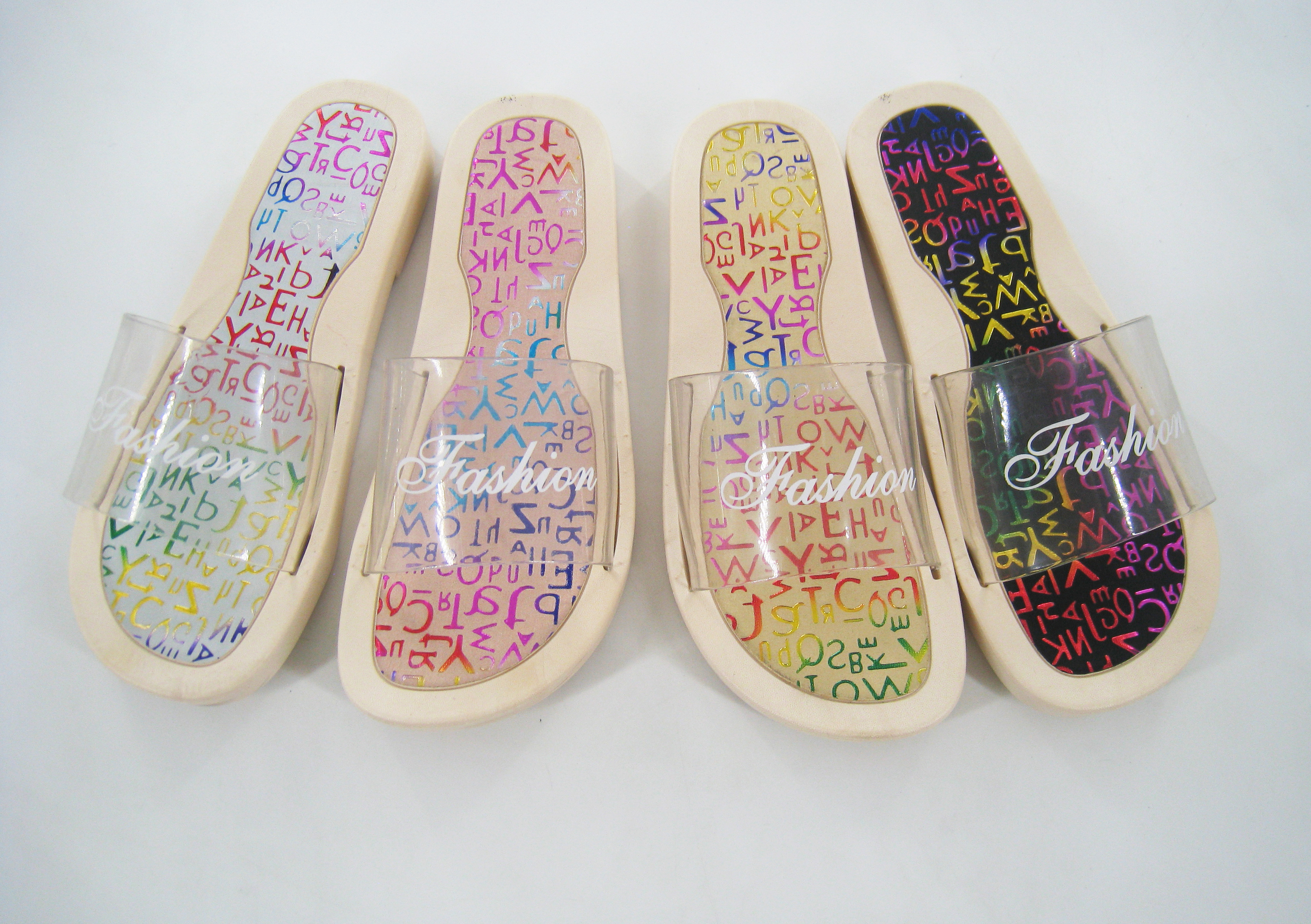 fashion casual beach indoors letters ladies' PVC slippers
