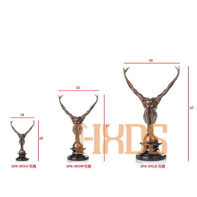 Epa-592-593-595bronze Sculptures Hongxin