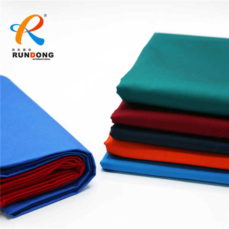 shandong rundong textilePolyester-cotton fabric manufacturer provides polyester-cotton poplin pocket cloth 110*76 with cotton 90/10 l TC fabric