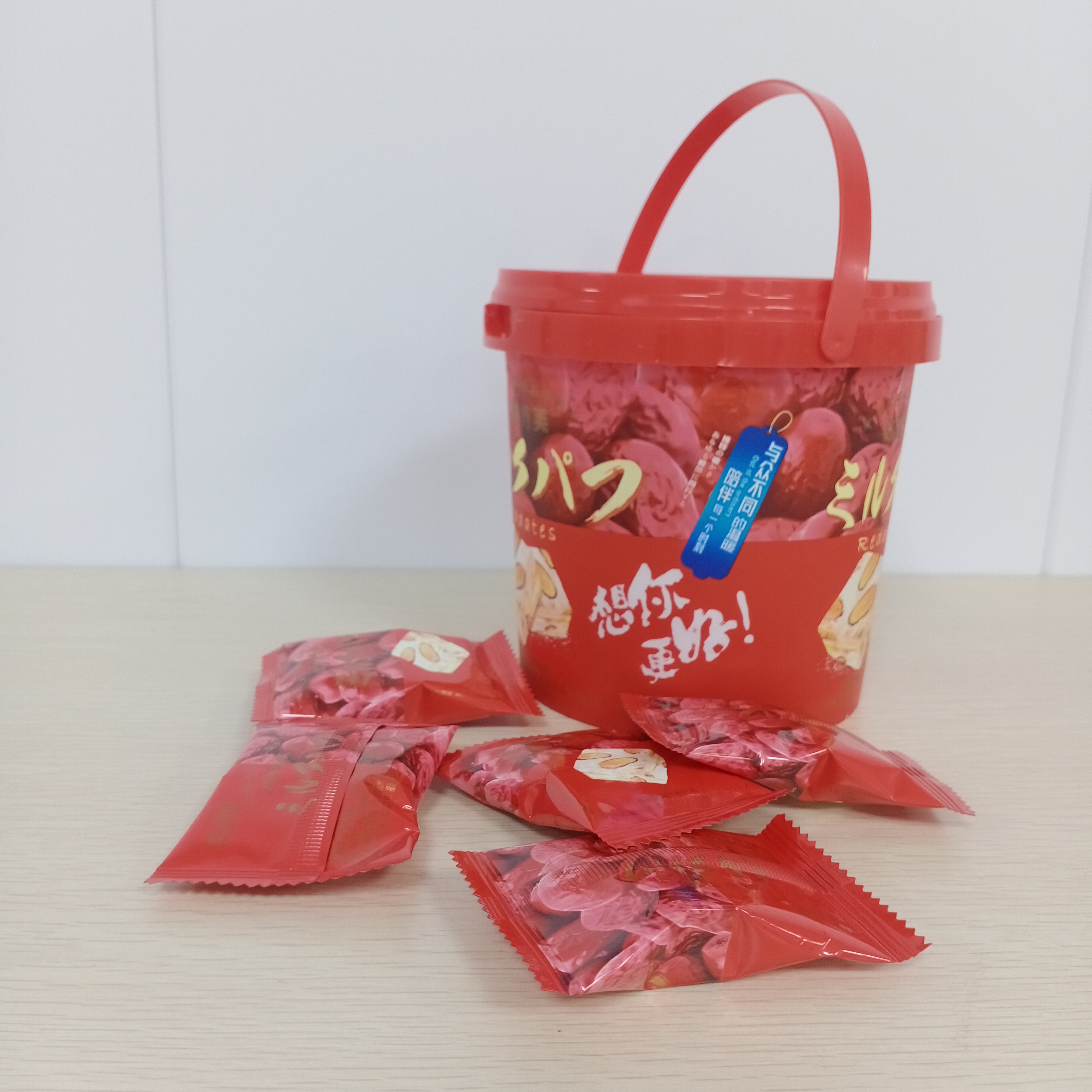 Mousse style red jujube cream puff milk candy