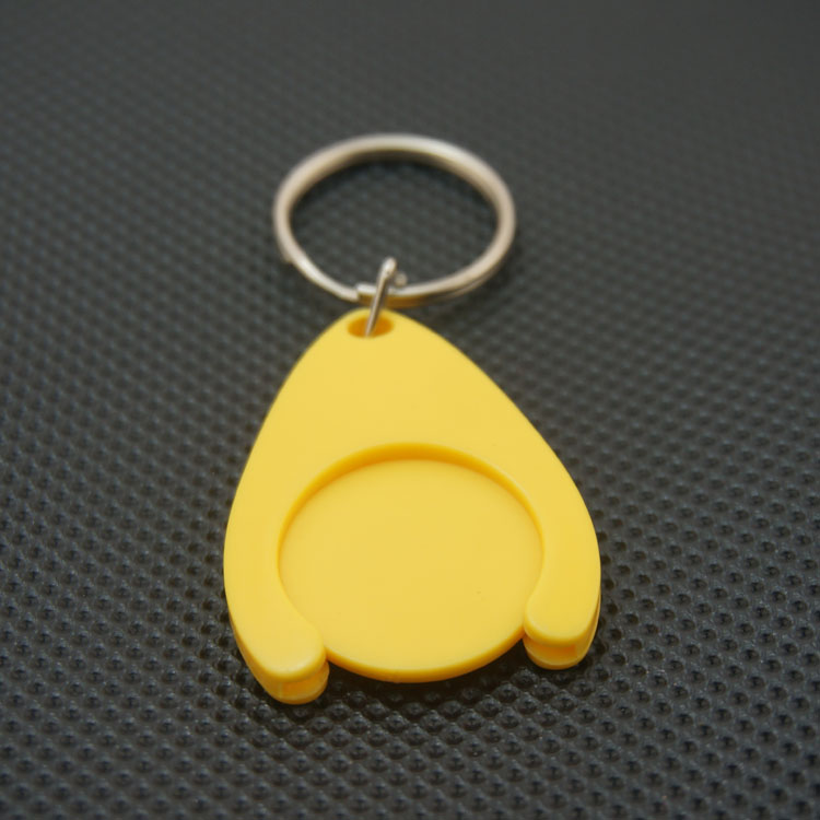 Trolly coin metal keychain