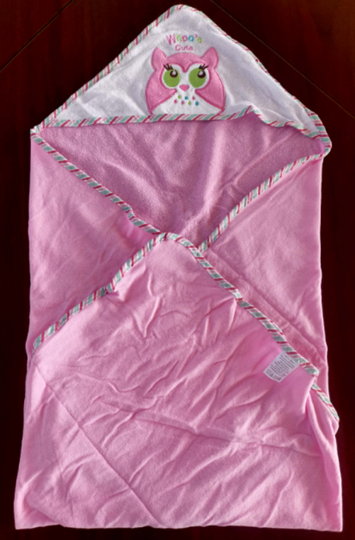 Baby cotton terry hooded towel