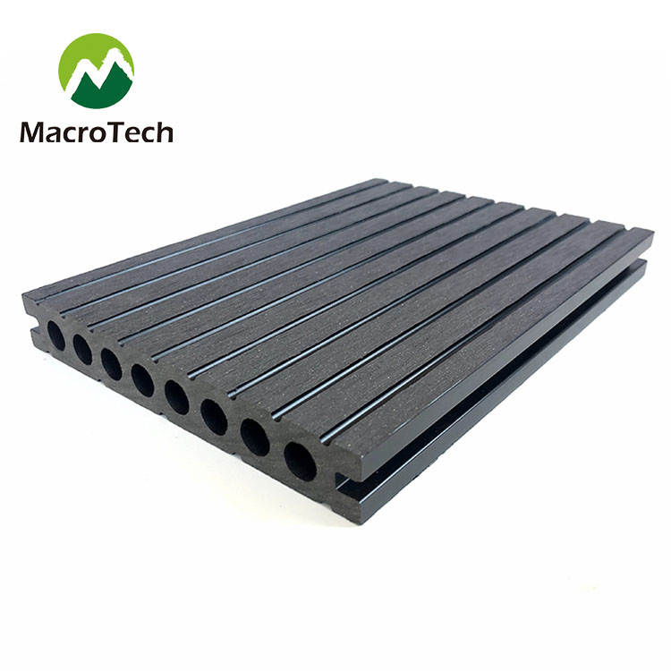 New hot selling outdoor 145x21mm wood plastic round hole floor