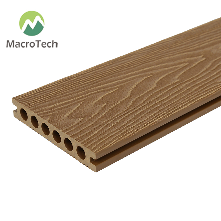200x23mm plastic wood composite teak wood color decorative board composite environmental protection WPC floor
