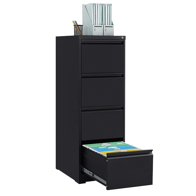 Office furniture steel storage four drawer cabinet used