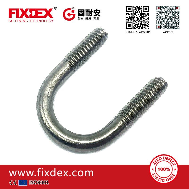 China manufacturer customized heavy duty bend u bolt clamp with nut