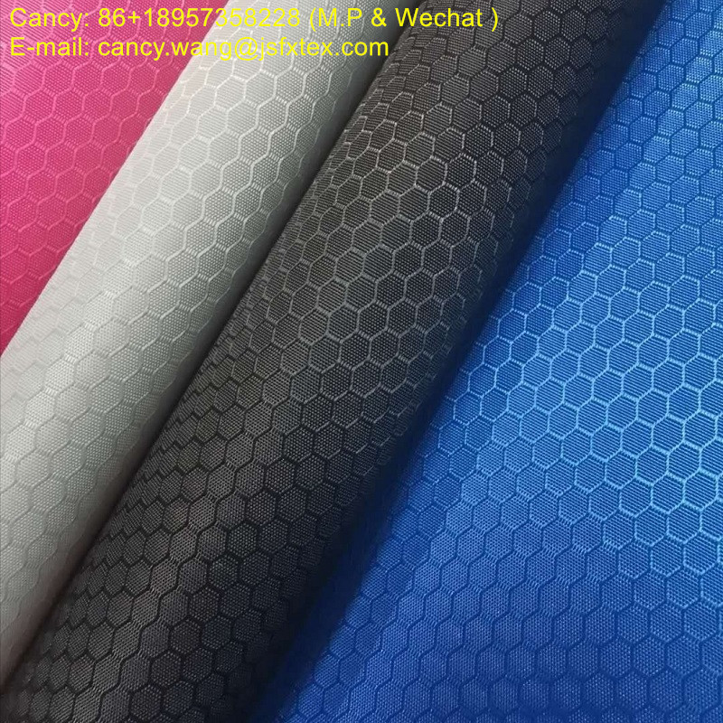 104-1# Dobby Jacquard Oxford Fabric Pu Coated