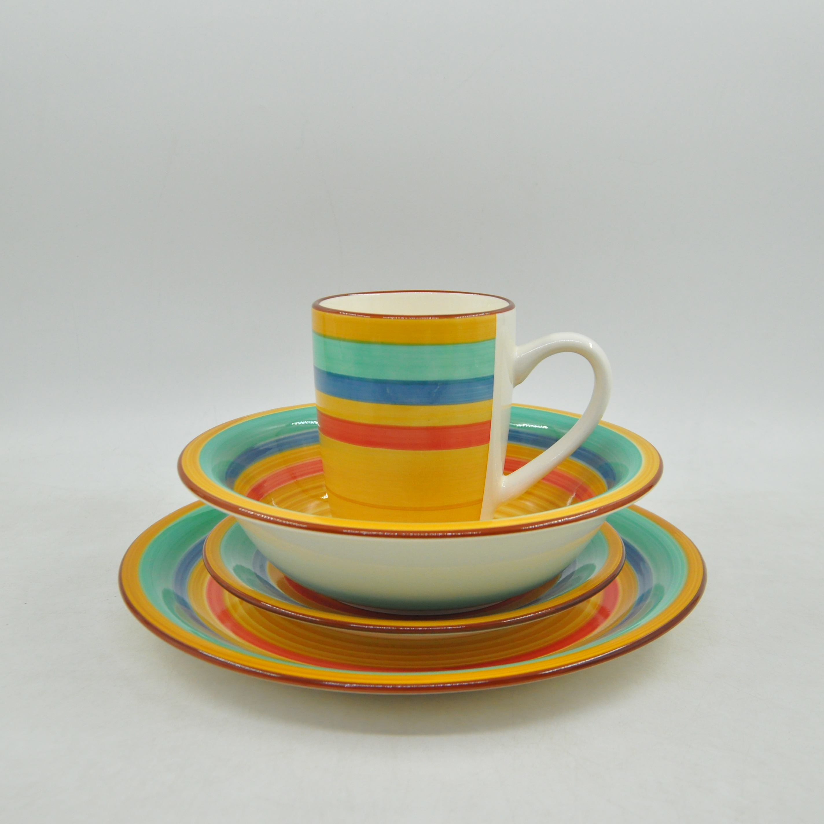 Hand-painted ceramic dinnerware creative stoneware dinner set customization