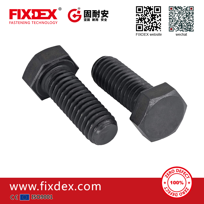 DIN933 Carbon Steel Grade 12.9 Hex Bolt with Full Threaded M16 M18
