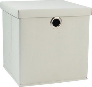 Foldable fabric storage baskets