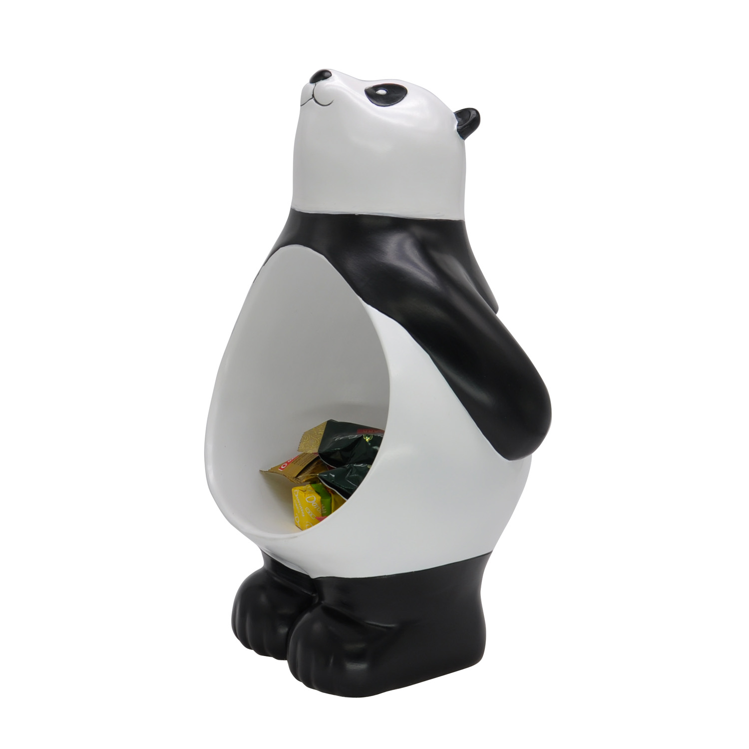 Wholesale resin crafts panda statue custom sculpture storage for indoor decoration