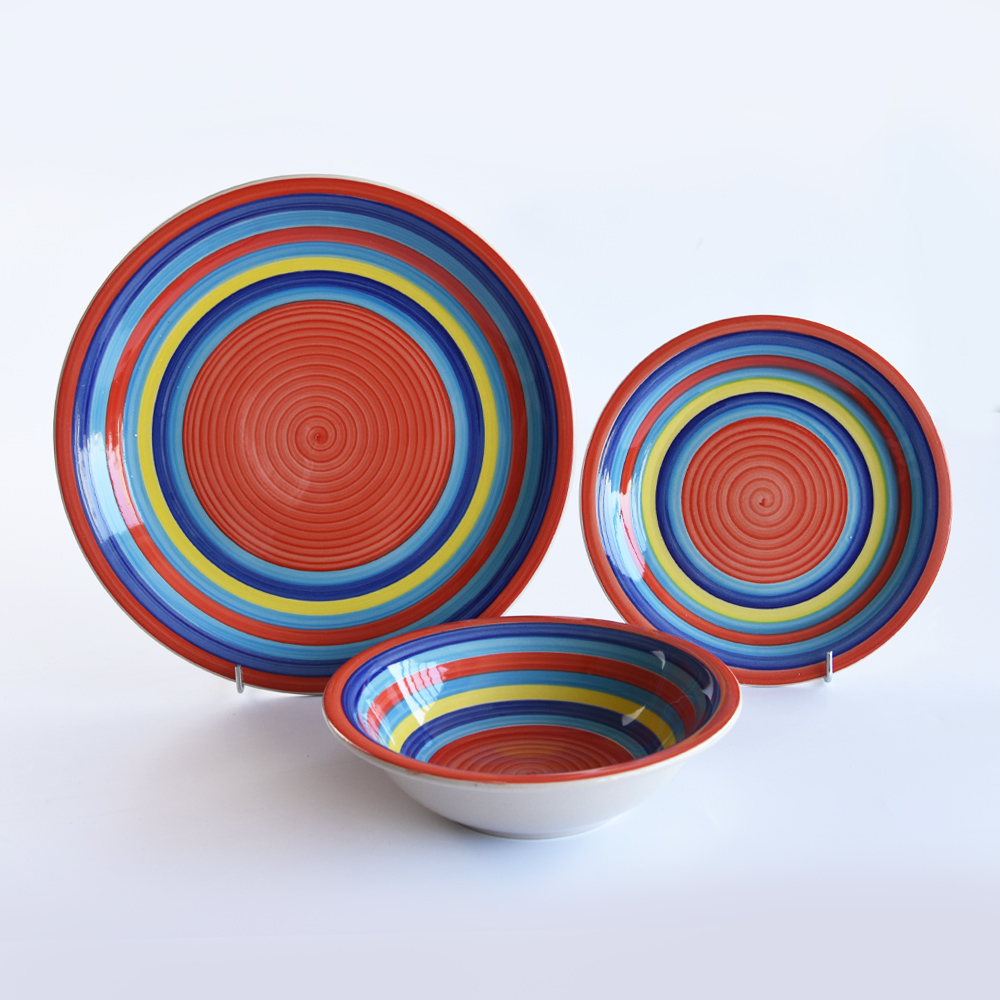 18pcs stoneware handpainting dinnerware sets