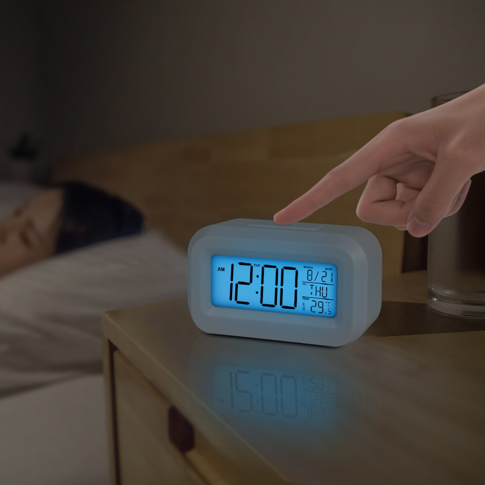 Night Light Alarm Clock Calendar Temperature LED Digital Alarm Clocks