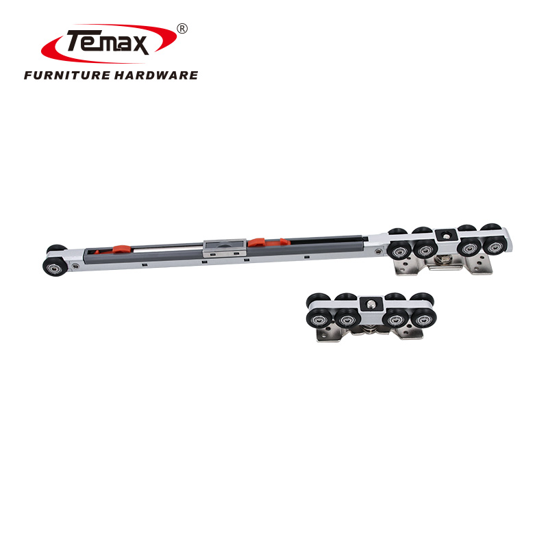 Temax high loading bearing 8 wheel sliding door roller system for doors
