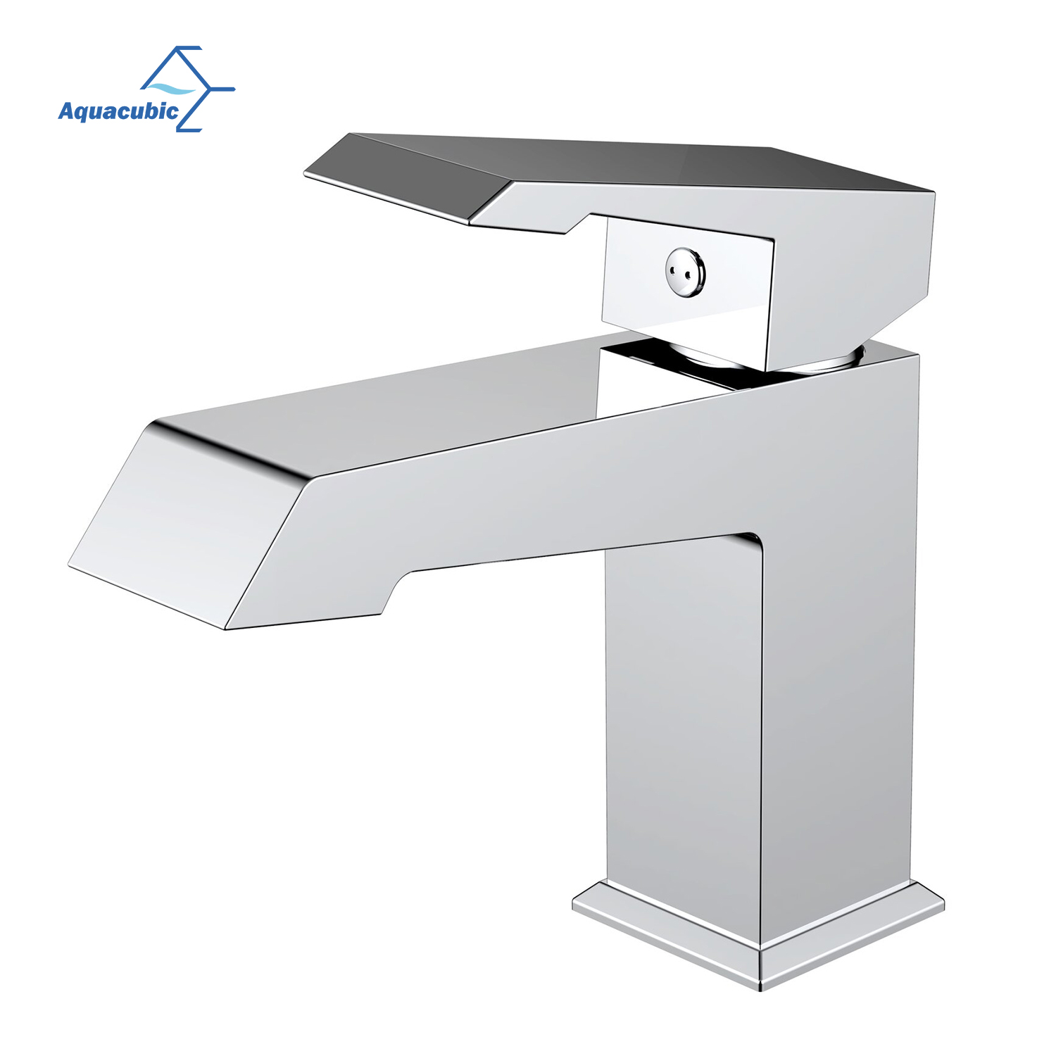 Aquacubic High quality single handle chrome faucet bathroom lavatory bathroom vanity faucet