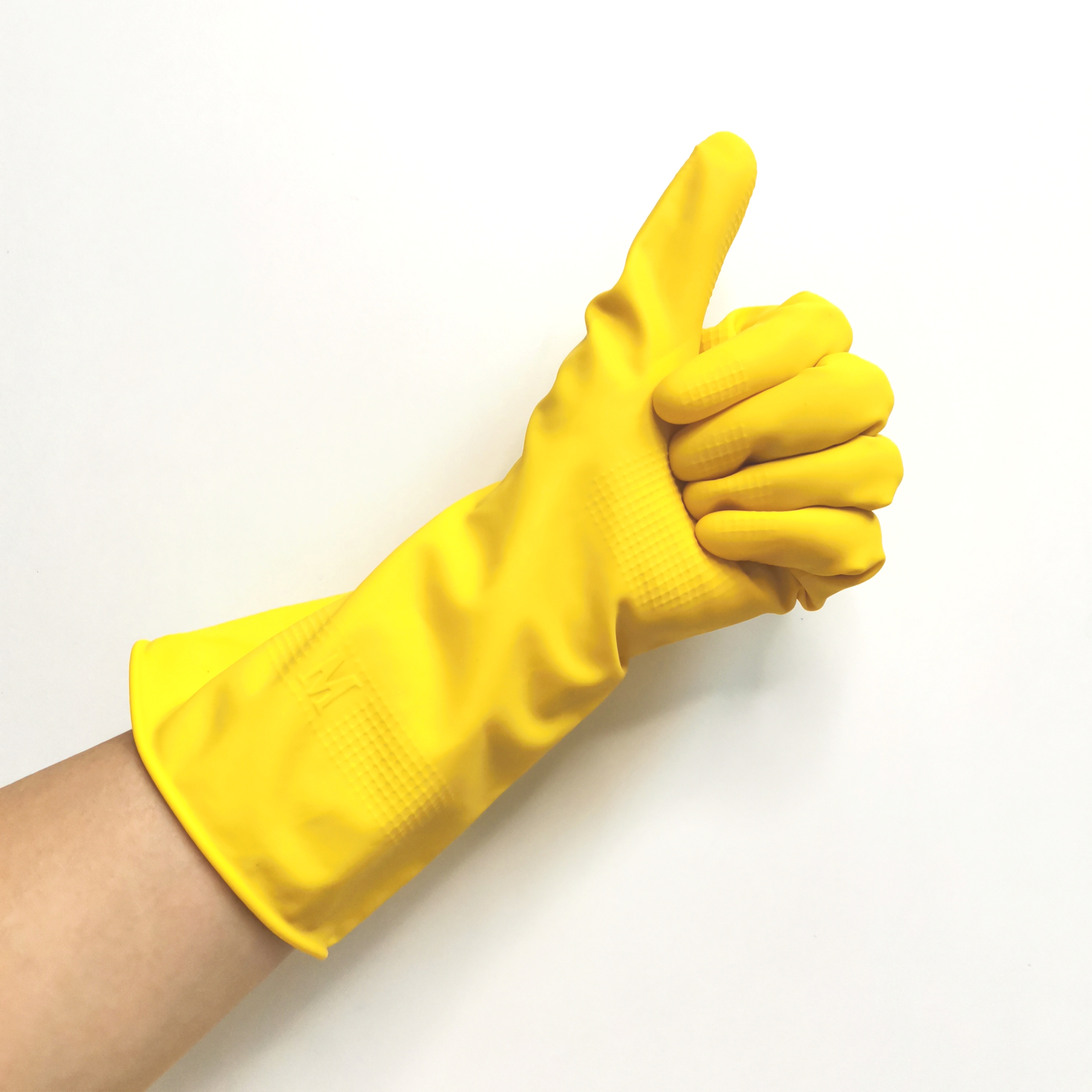 Xingli flocklined dish washing latex household gloves