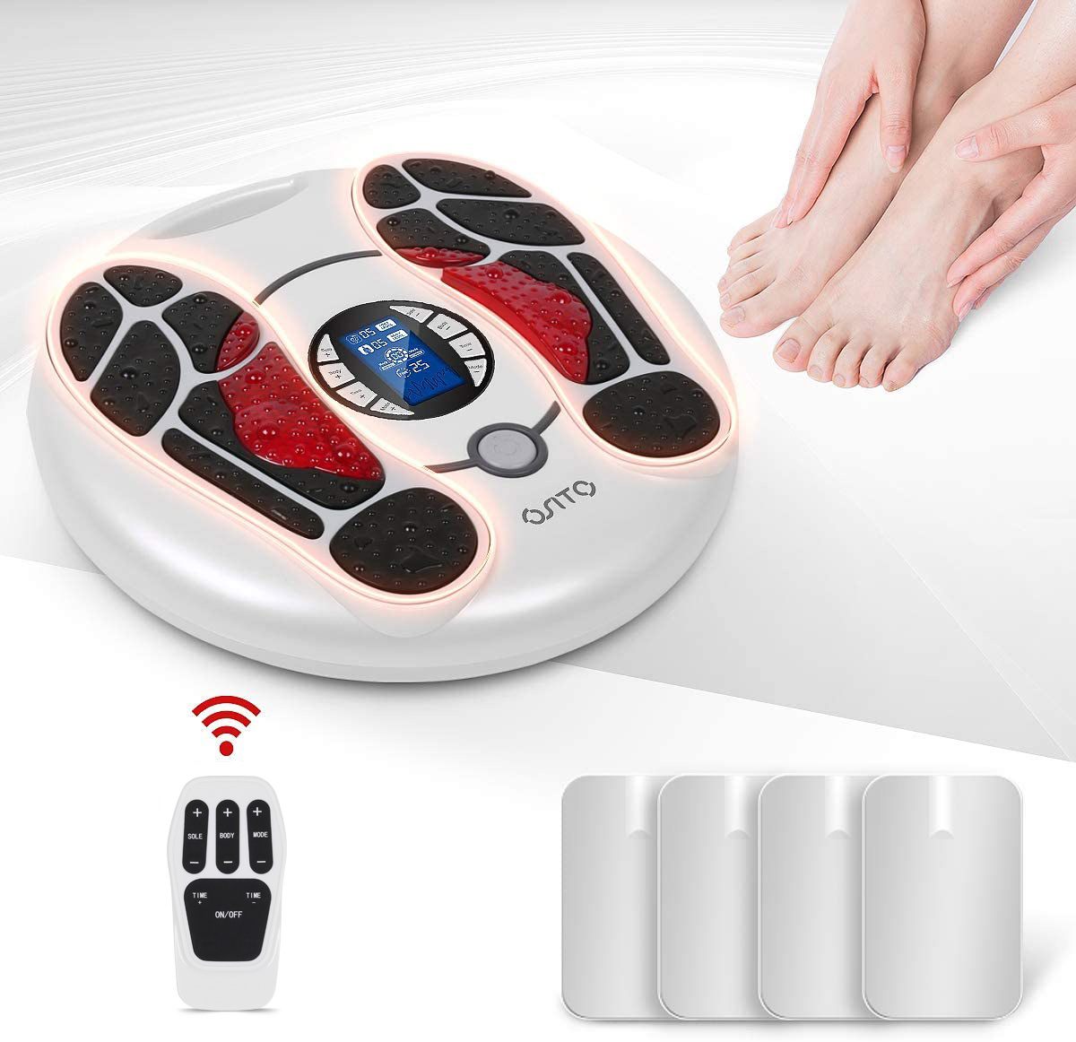 OSTO Electrical Muscle Stimulation Therapy Acupuncture vibrating Foot Massager Machine