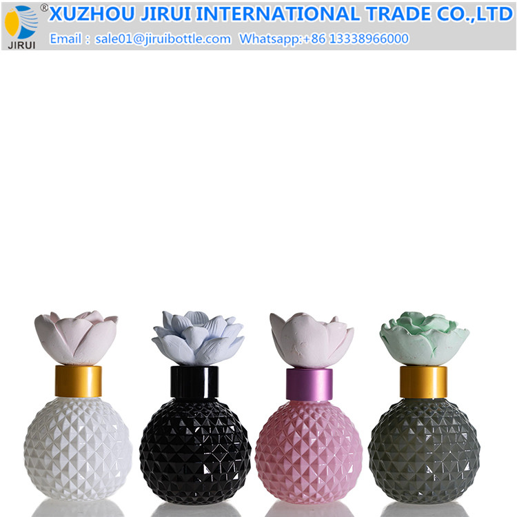Diamond Design 200 ML Glass Reed Diffuser Bottles