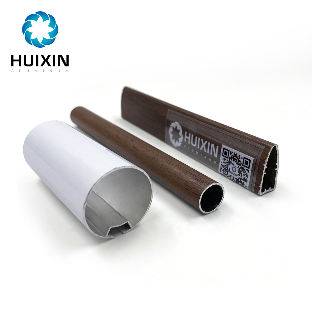 Huixin powder coated aluminum profile custom roman blinds rods shades