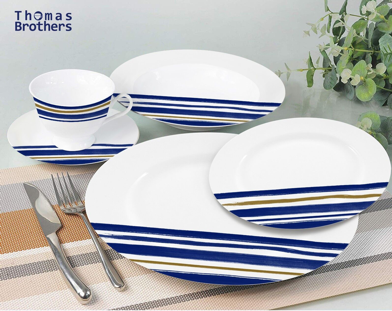 20pcs superwhite new bone china