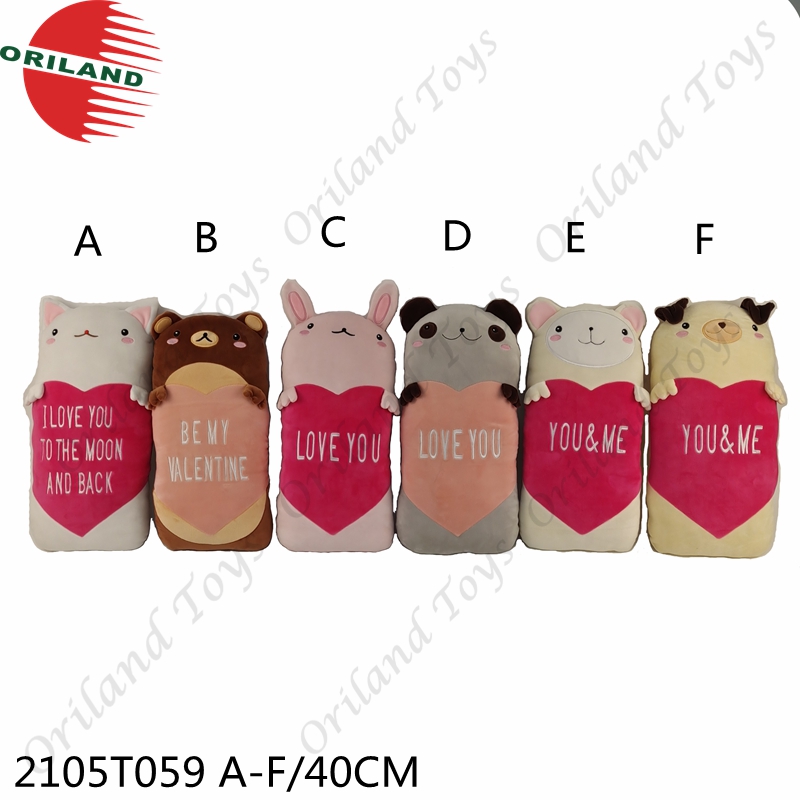 Valentine‘s Day cushion makeup custom wholesale pillow toys factory custom made stuffed toy