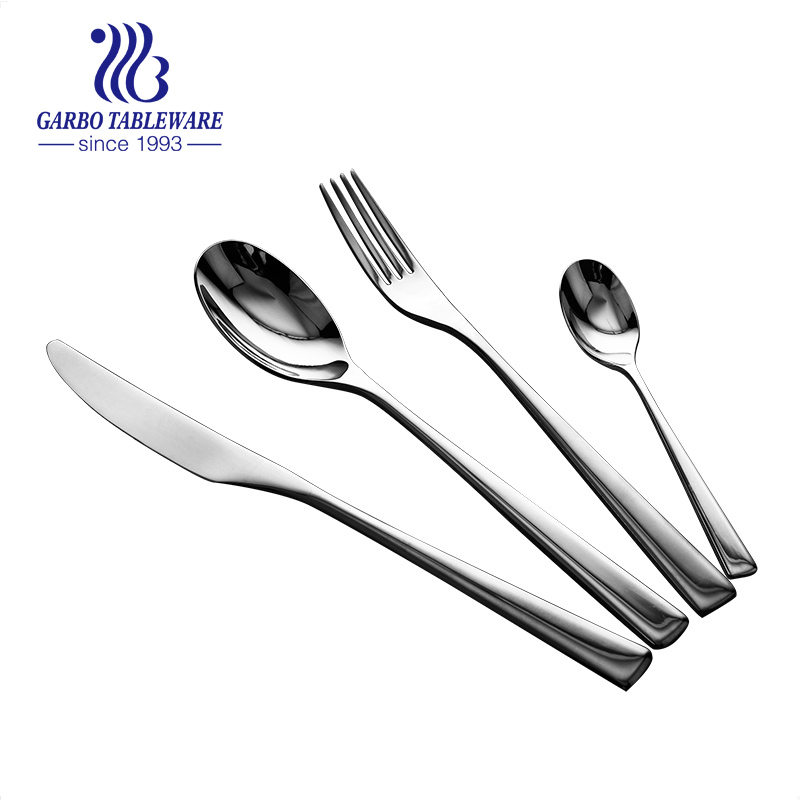 Factory unique forge elegant royal cutlery set for hotel banquet serving