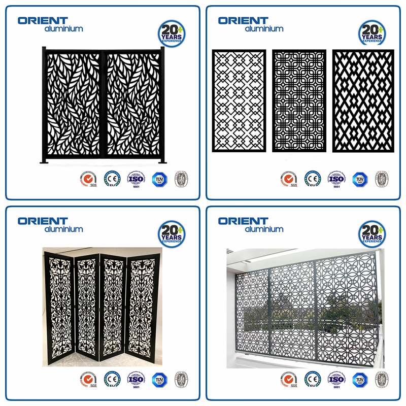 Aluminum Alloy Materials Outdoor Metal Screen for Garden Fence Panel