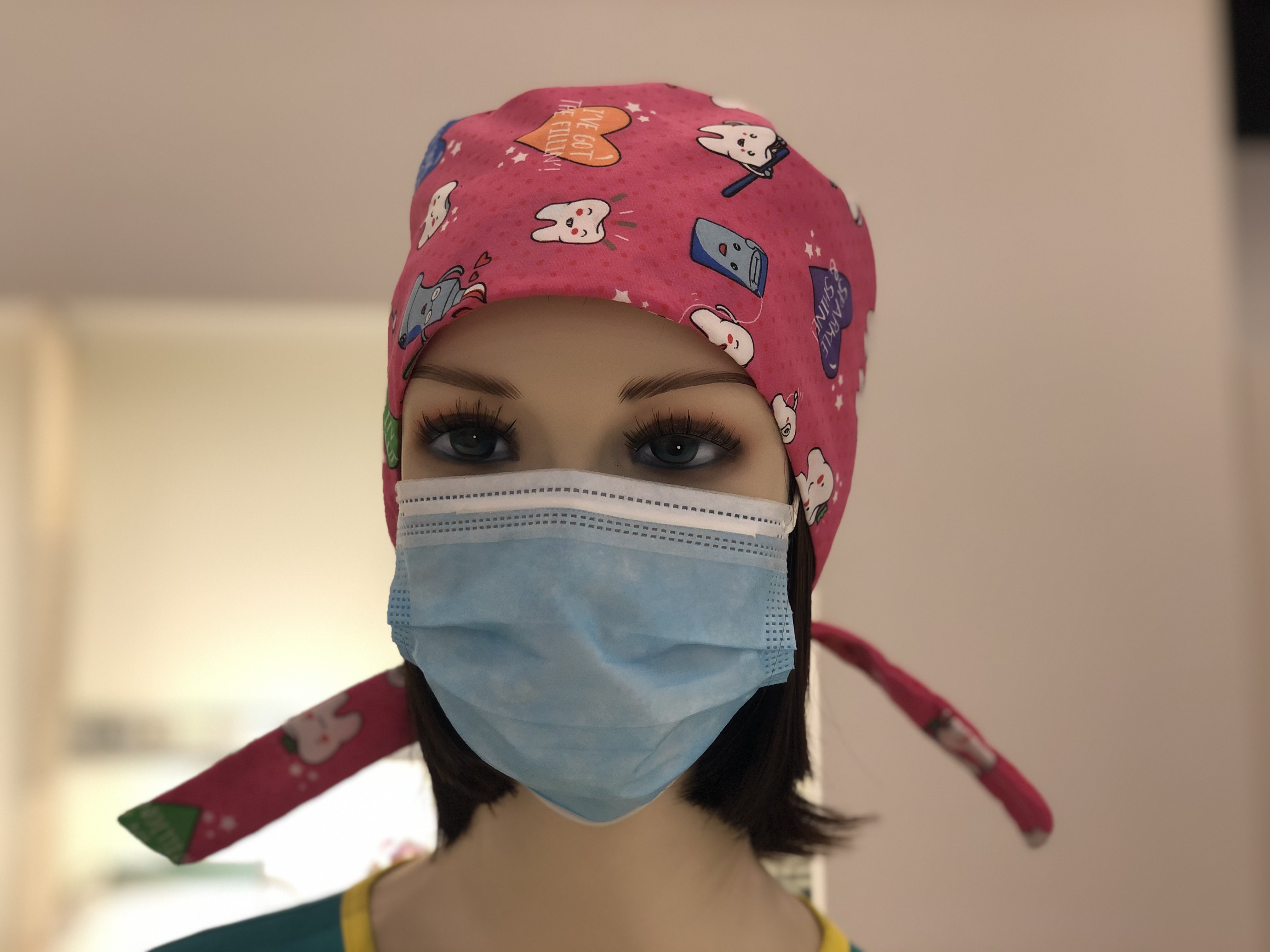 hot sale new style printed nurse caps