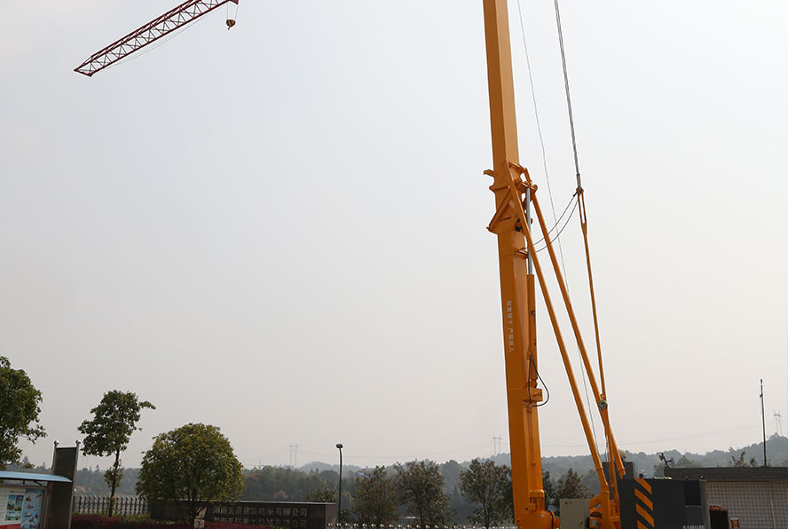 Folded Tower crane