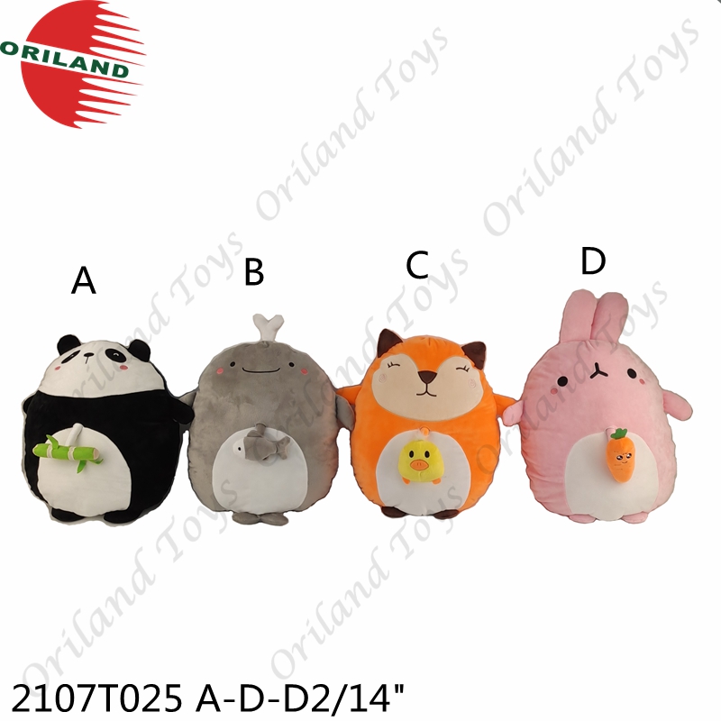 Cute stuffed animal pillow custom made cushion eco-friendly throw pillows