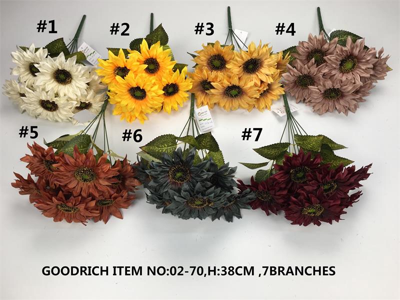 sun flower bunch artificial flower
