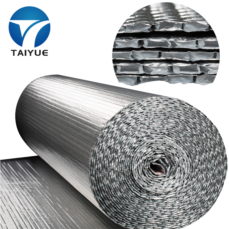 Fire retardant Reflective Double side Aluminum Foil Bubble Insulation