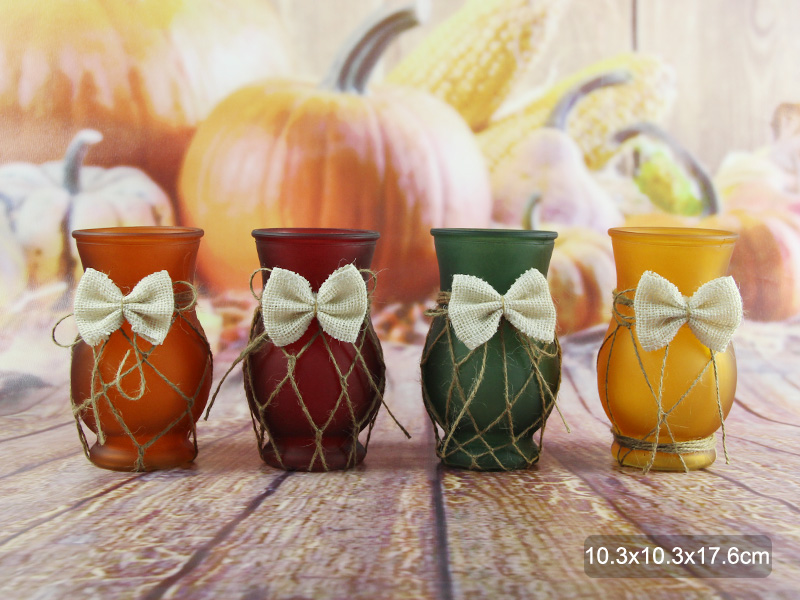 colored glass vase