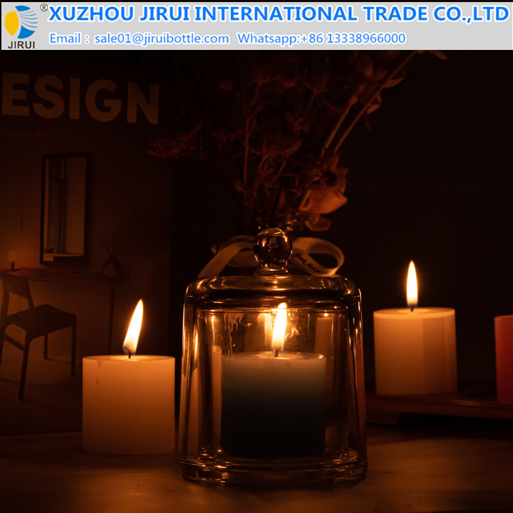 Unique Design Glass Candle Jars For Home Decoration
