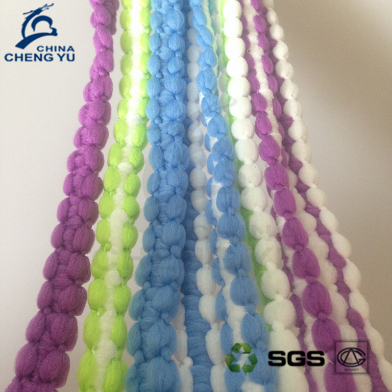 microfiber mop yarn for mop industry 100% polyester mop yarn with good water-absorbent