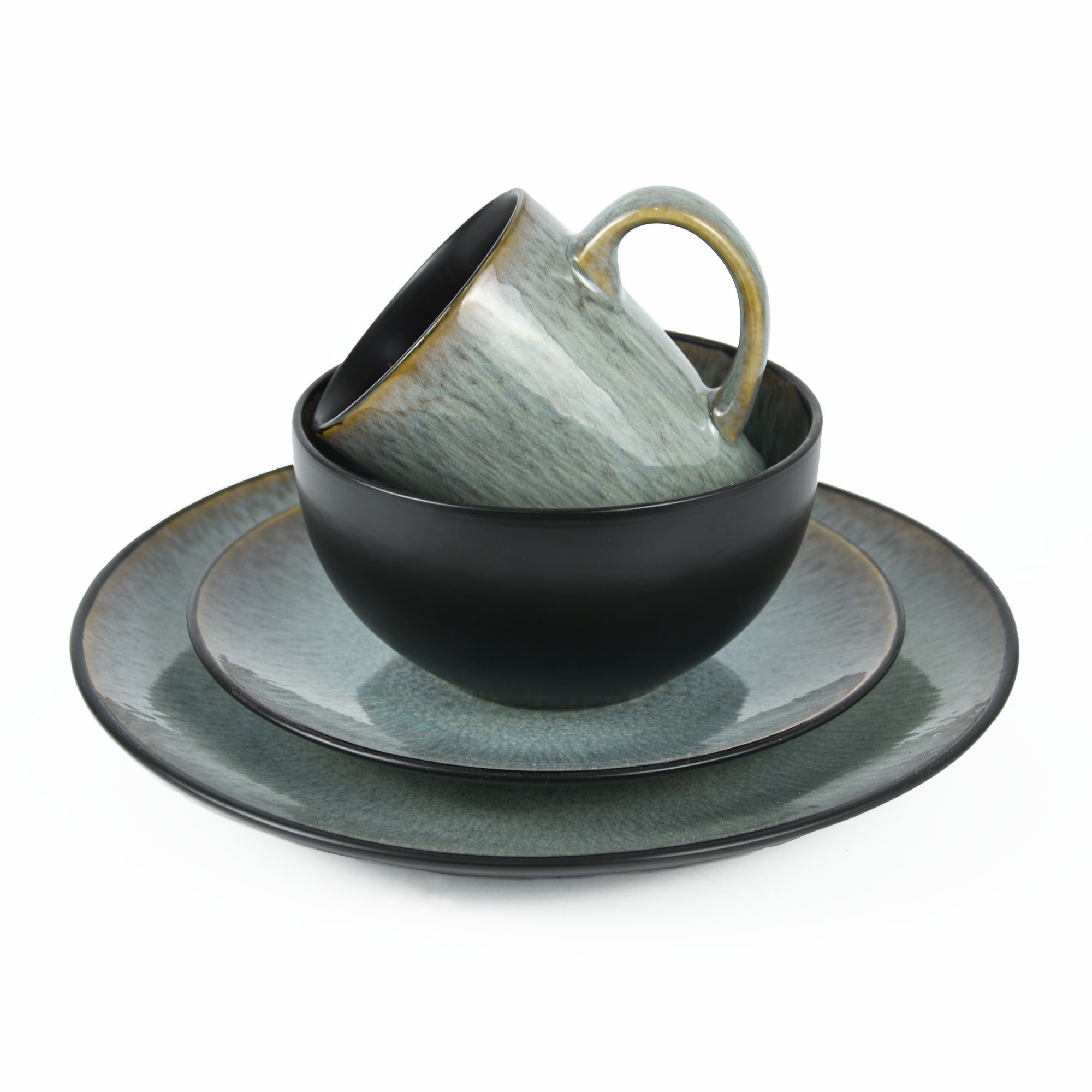 Modern reactive 16pc dinnerware sets