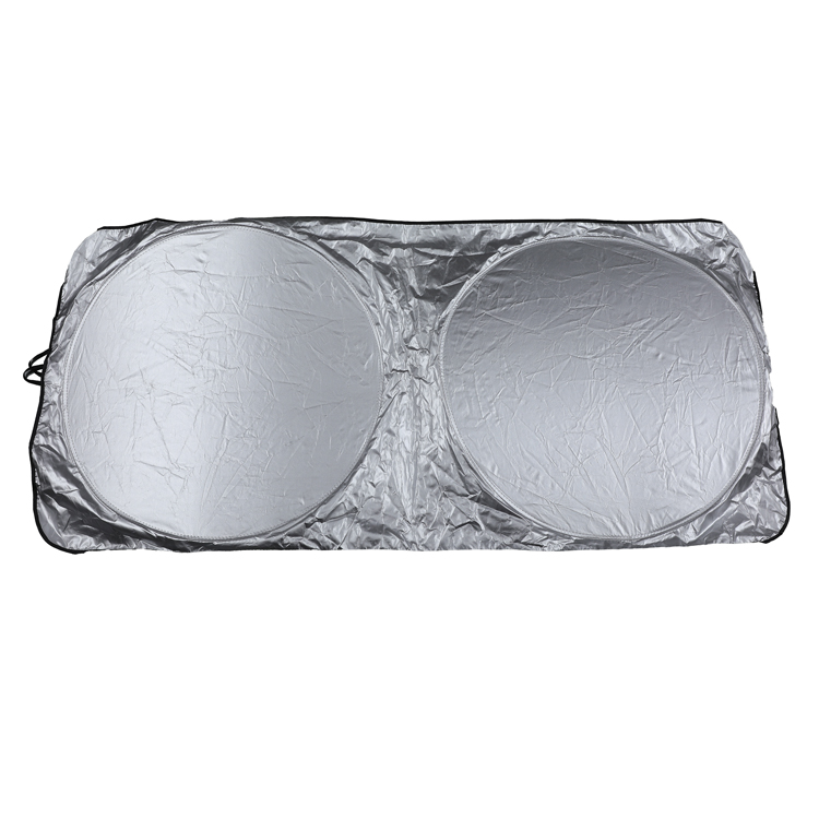 Factory Foldable And Portable 170T Polyester Front Window Custom Car Sunshade