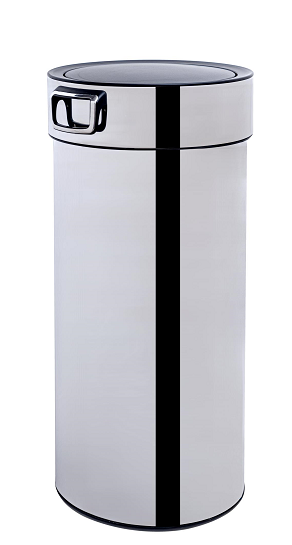 30 Liter round push bin
