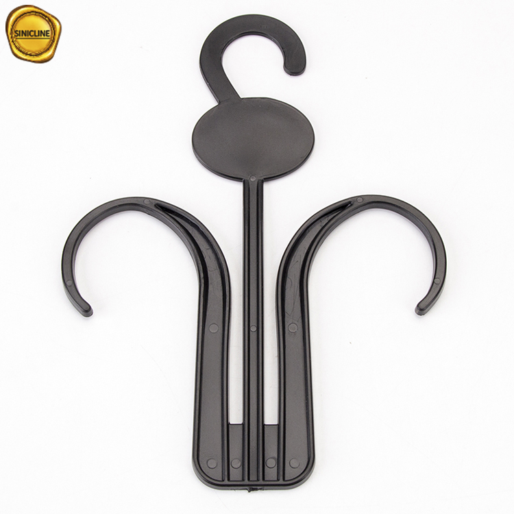 custom logo black hanger for slippers shoes footwear
