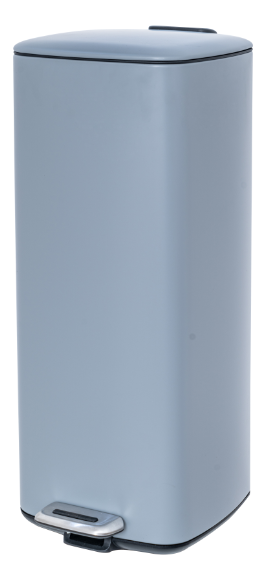 square slim pedal bin