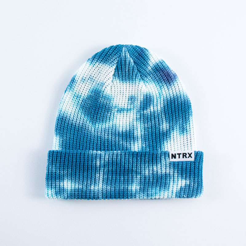 100%Cotton NTRX Unisex Tie Dye Cotton Washed Beanie for Streetwear knitted beanie hat
