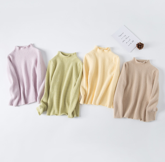 Girl's knitting base shirt